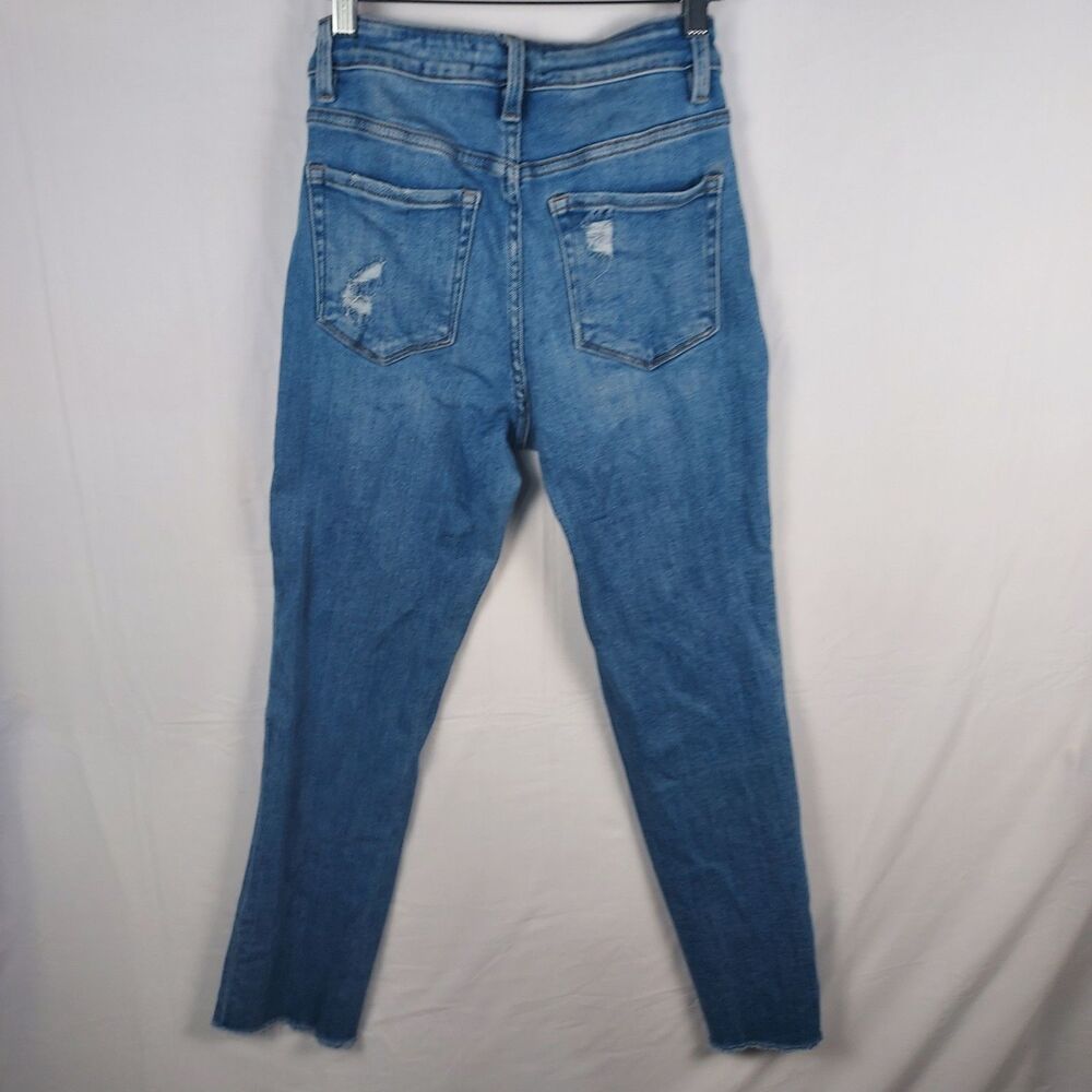 Flying Monkey Women’s Size 26 Blue Raw Hem Crop Skinny Stretch Jeans - Picture 2 of 11